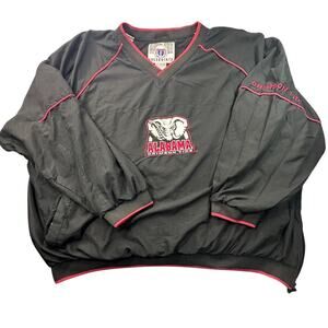 Genuine Stuff Alabama Crimson Tide Windbreaker 3XL V-Neck Embroidered Retro